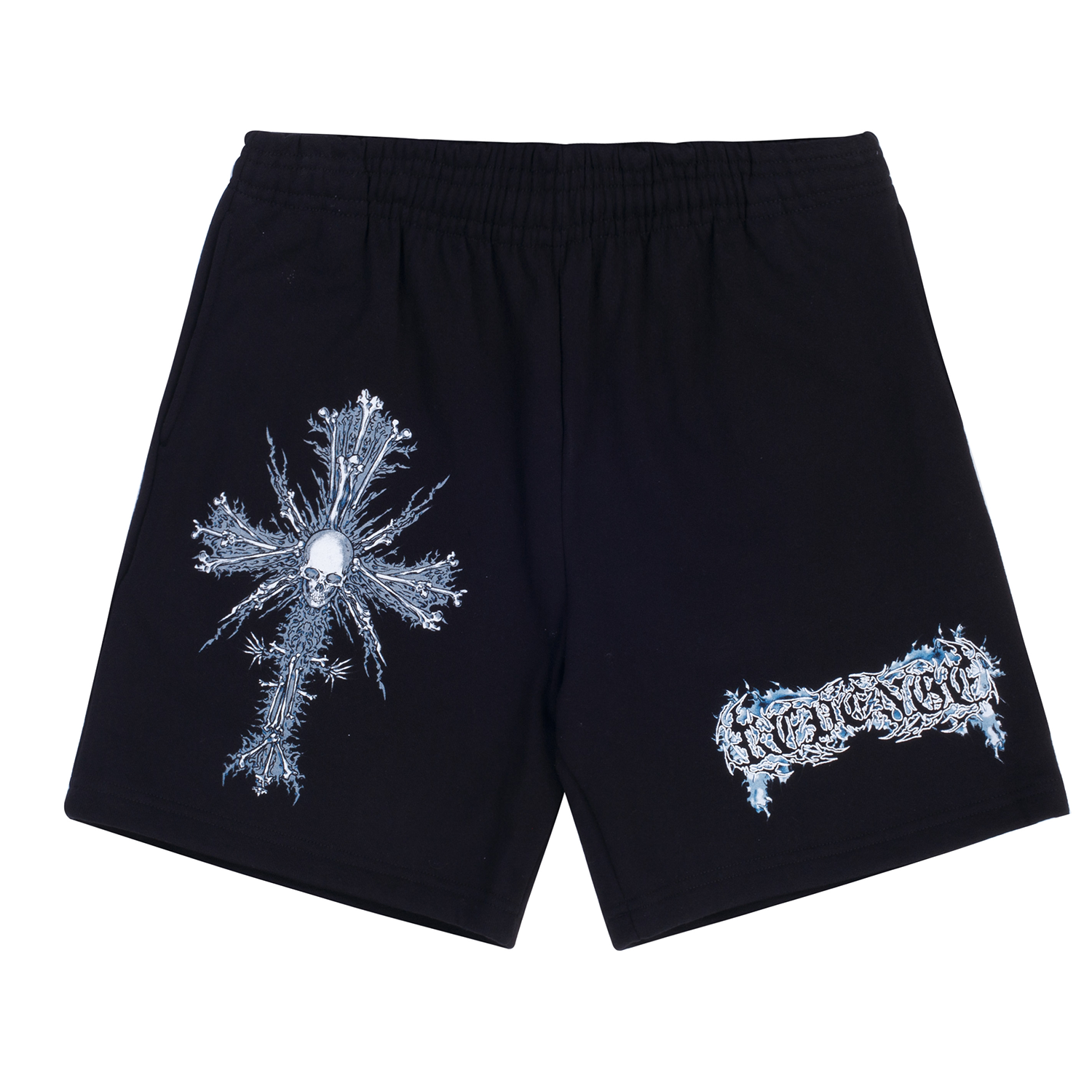 Revenge Embroidered ‘Blue’ Logo selling Shorts