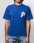 Pieces P Star Flame Tee Azure White