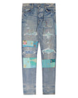 Amiri Quilt Art Patch Jeans Indigo