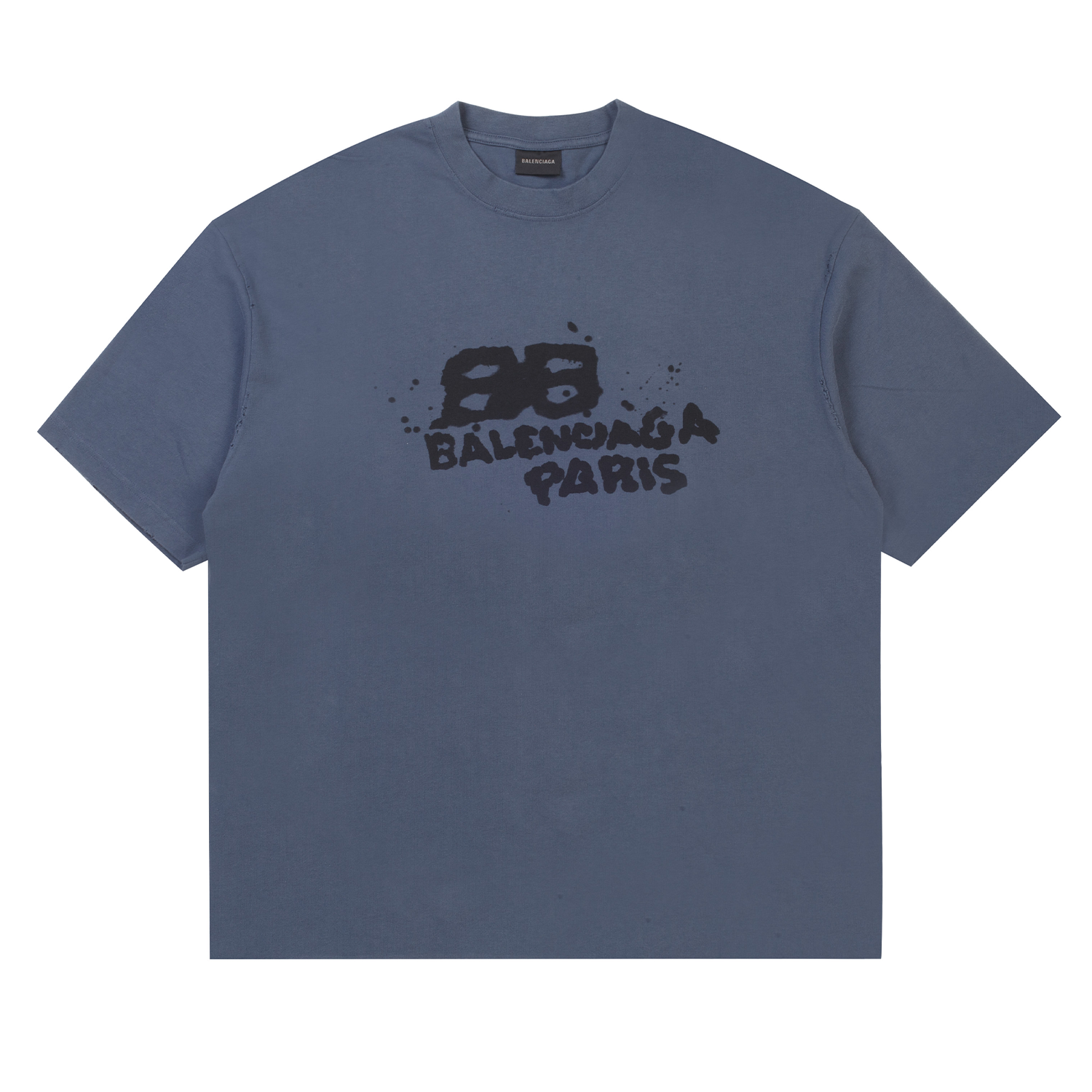 Balenciaga Hand Drawn BB Icon Tee Vintage Navy – PIECES