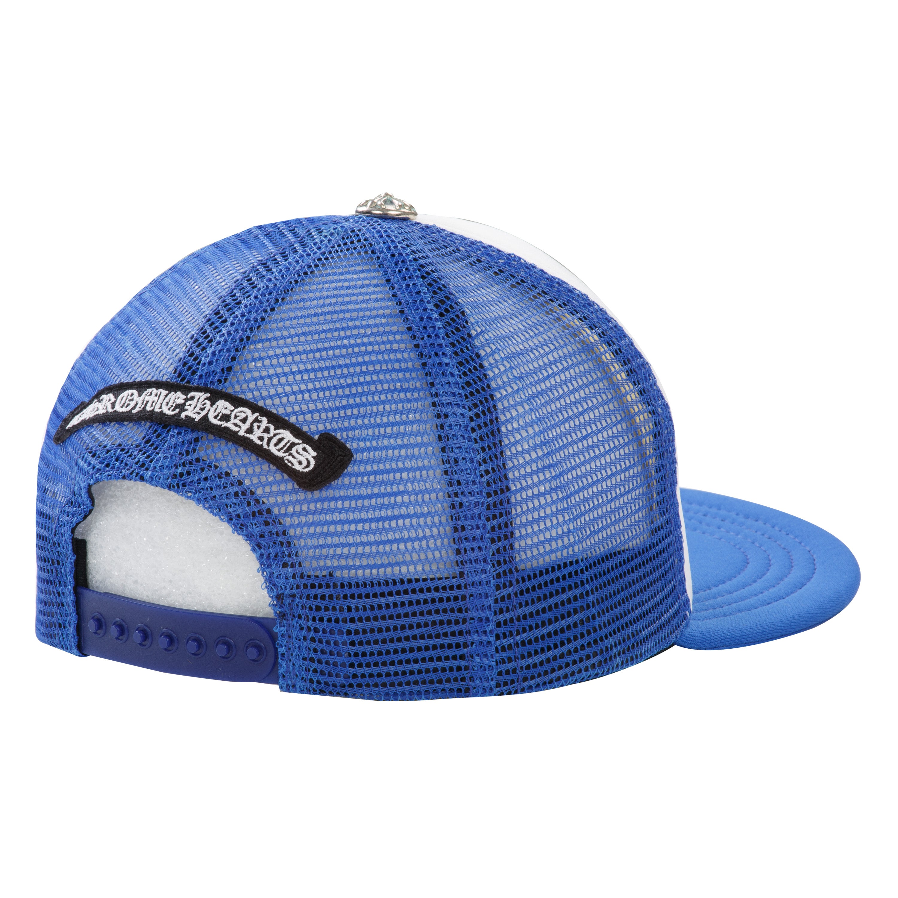 Chrome Hearts Camo Cemetery Cross Trucker Hat Blue – PIECES