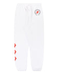 Chrome Hearts Rolling Stones Horseshoe Sweatpants White Red