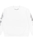 Chrome Hearts Love Neck Logo Crewneck Sweater White