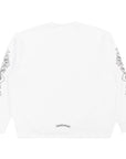 Chrome Hearts Love Neck Logo Crewneck Sweater White