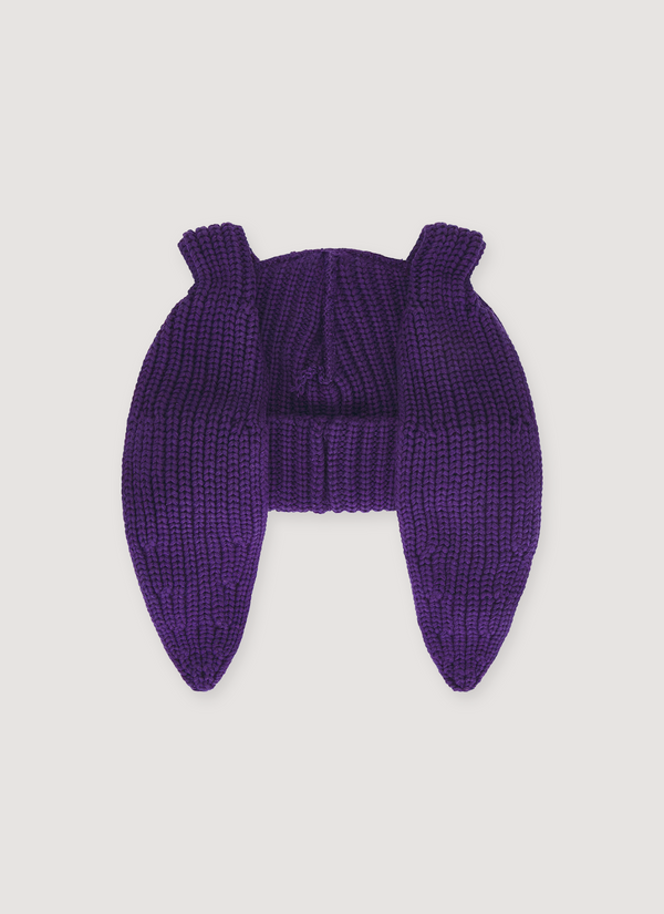Charles Jeffrey LOVERBOY Chunky Rabbit Beanie Purple alternate view - Shop at Pieces Los Angeles