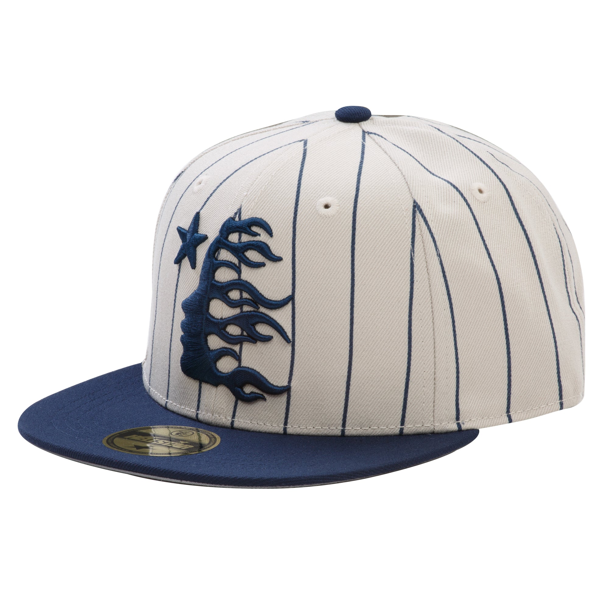 Hellstar Path to Paradise Baseball Fitted Grey Navy Pinstripe