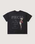 Pieces F***ed Tee Vintage Black