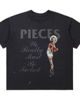 Pieces F***ed Tee Vintage Black