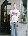 Pieces GBP Rhinestone Tee Off White