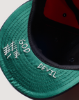 Pieces God vs Devil Baseball Cap Red Navy