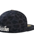 Hellstar Logo Fitted Hat Cheetah Grey Black