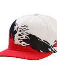 Hellstar Paintbrush Snapback Hat Red White
