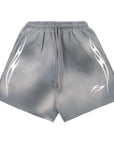 Hellstar Flame Shorts Grey White