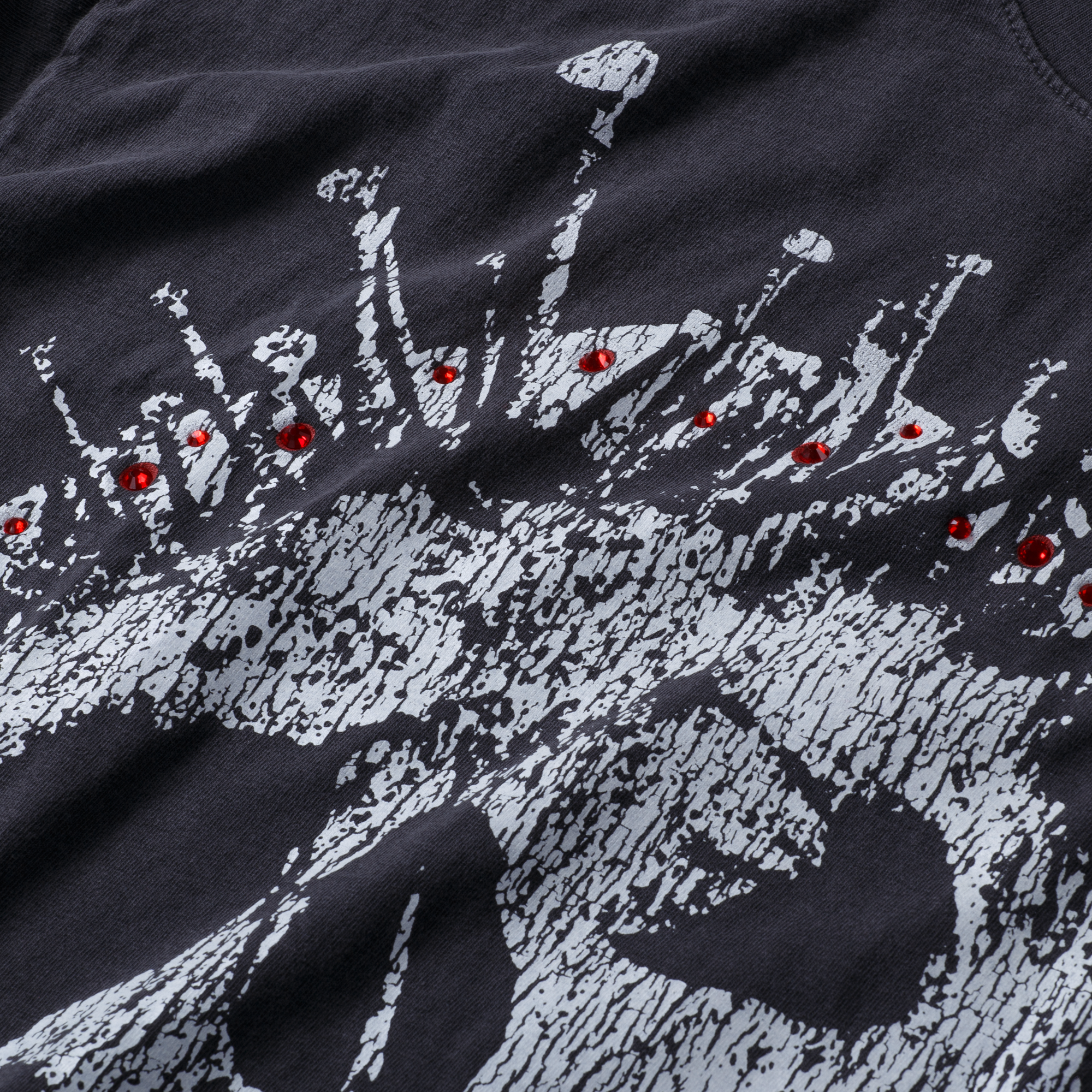 Hellstar Crowned Skull Tee Vintage Black