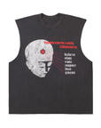 Pieces Influence Cut Off Vintage Black