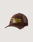 Neaux Doubt LA Dodgers Chopped Trucker Hat Brown