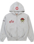 Murd333r.FM Special Ops Zip Up Sweatshirt Shadow Grey