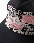 Pieces Big Cat Trucker Hat Black Pink