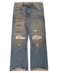 Pieces Thrashed Denim Dirty Indigo
