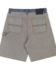 Pieces Harvey Split Carpenter Short Washed Indigo