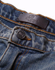 Pieces Harvey Split Carpenter Short Washed Indigo