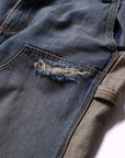 Pieces Harvey Split Carpenter Short Washed Indigo