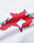 Pieces P Star Flame Tee Off White Scarlet