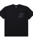 Pieces P Star Flame Tee Tonal Black V2