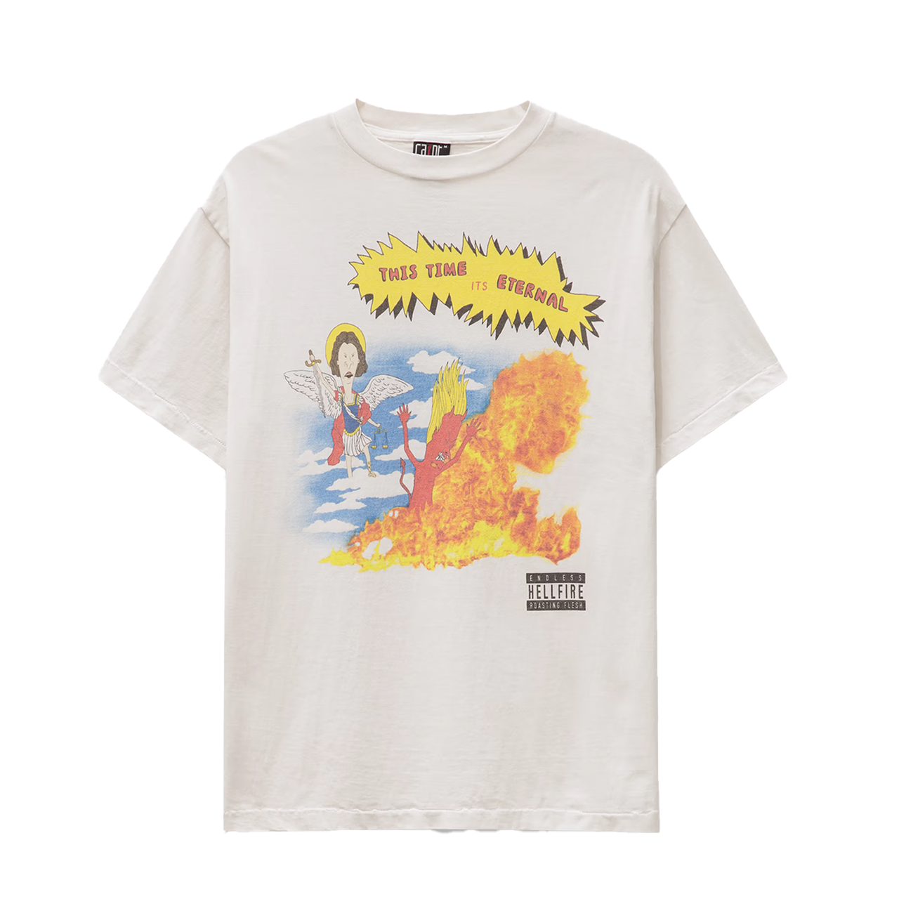 Saint Michael Time Is Eternal Tee Off White