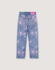 Sp5der Worldwide Vintage AOP 501 Denim Indigo Pink