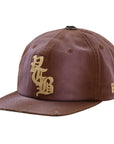 Vertabrae Snapback Hat Brown Creme