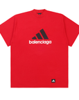 Balenciaga Adidas Oversized Tee Red
