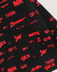 Sp5der Worldwide SEX AOP Sweatshirt Black Red