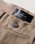 Pieces Back Pleated Trousers Dust