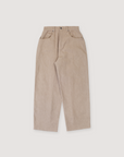 Pieces Back Pleated Trousers Dust