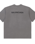 Balenciaga New Balenciaga Embroidered Vintage Tee Graphite