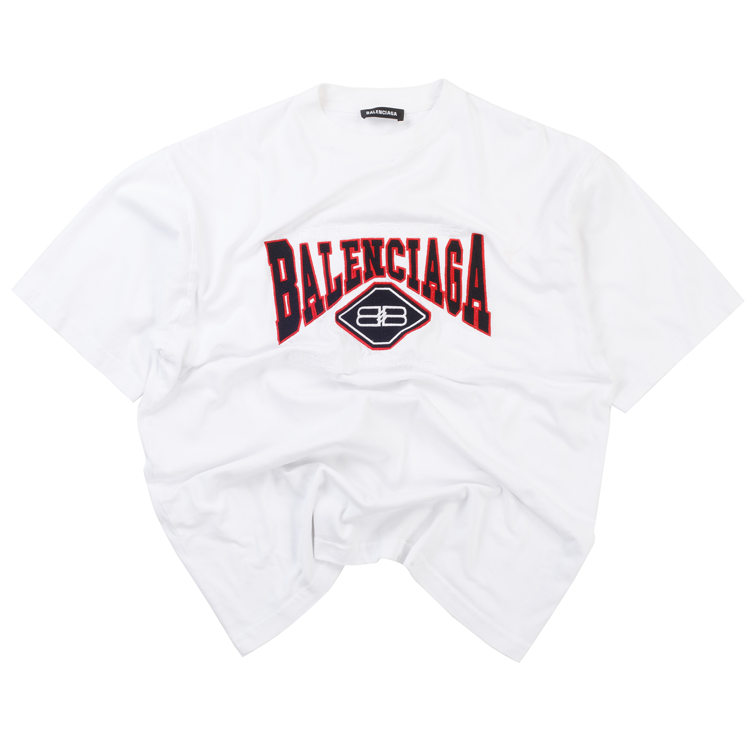 Balenciaga Authentic Jersey Apparel Tee White Pre Owned PIECES