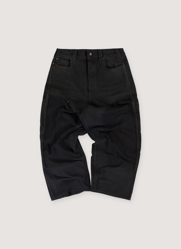 Balenciaga Ripped Off Baggy Double Knee Carpenters Black (Pre-Owned) Ripped Off Baggy Double Knee Carpenters Black (Pre-Owned) - Authenticated Jeans | Pieces Los Angeles