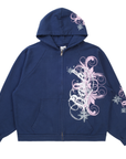 Basketball Gallery Lexi V2 Zip Up Sweatshirt Navy Blue