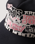Pieces Big Cat Trucker Hat Black Pink