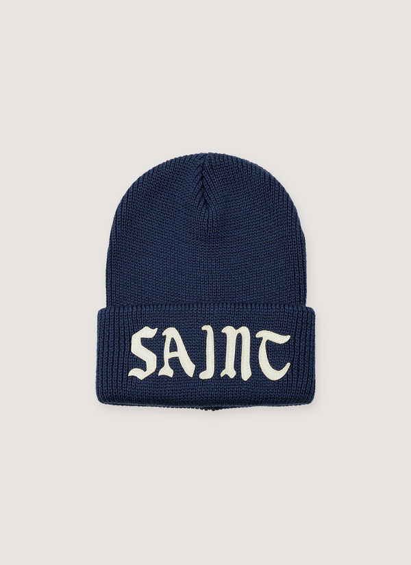 Saint Michael Knit Cap Beanie Navy Knit Cap Beanie Navy - Authenticated Beanies | Pieces Los Angeles
