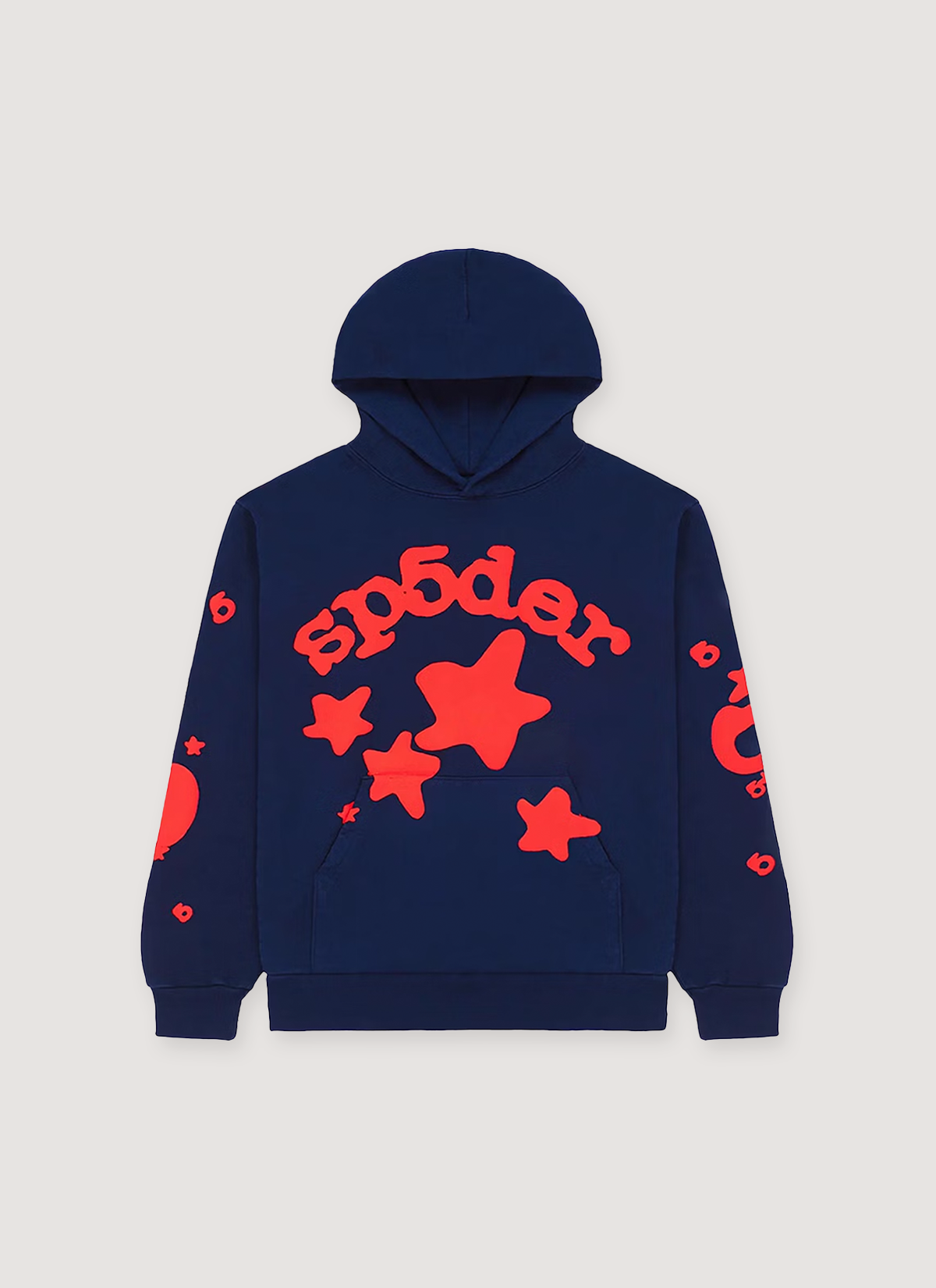 Sp5der Worldwide Beluga Sweatshirt Navy Red