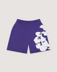 Denim Tears Biggie Cotton Wreath Sweatshorts Purple
