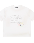 Boredom Kills Happy IRL Tee Vintage White