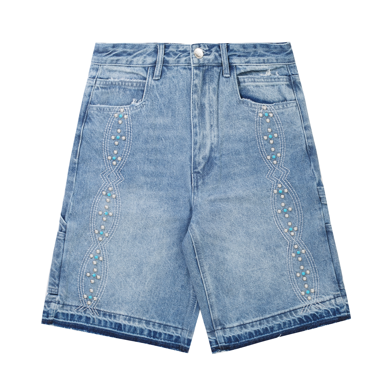パンツ STABRIDGE Mid Summer Jorts J. Crew Midlength denim short in Dandelion wash BF398 size