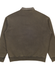 Boredom Kills Logo Quarter Zip Sweater Vintage Olive