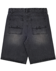 Boredom Kills BK Spider Jorts Washed Black