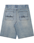 Boredom Kills BK Spider Jorts Washed Indigo