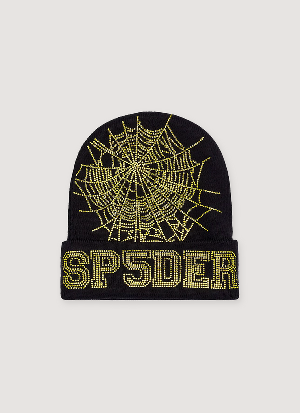 Sp5der Worldwide Rhinestone Beanie Rhinestone Beanie - Authenticated Beanies | Pieces Los Angeles