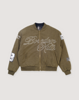 Boredom Kills Reversible Bomber Jacket Plaid / Olive